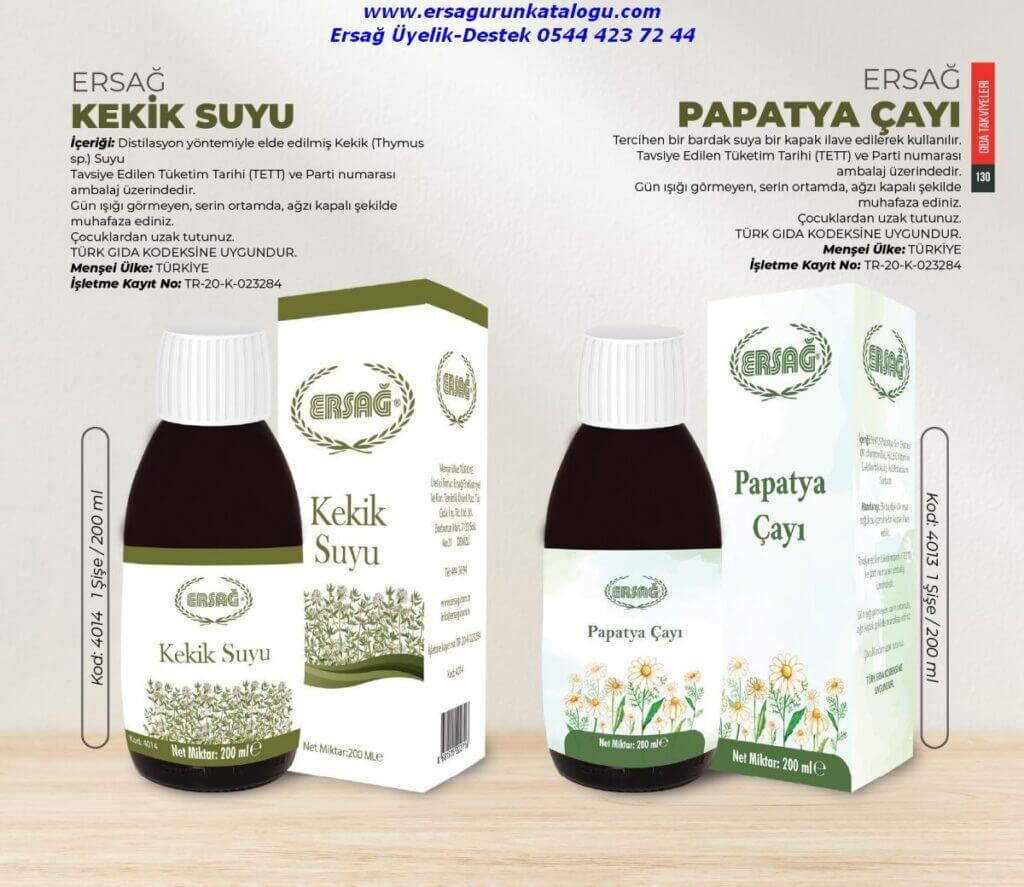 Ersağ Kekik Suyu/ Papatya Çayı