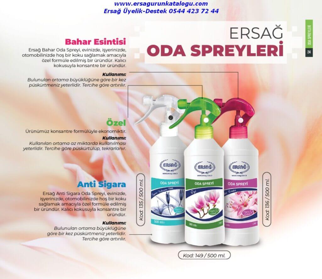 Ersağ Oda Spreyleri ( Bahar Esintisi / Anti Sigara / Özel ) 🔎 Hızlı Bakış