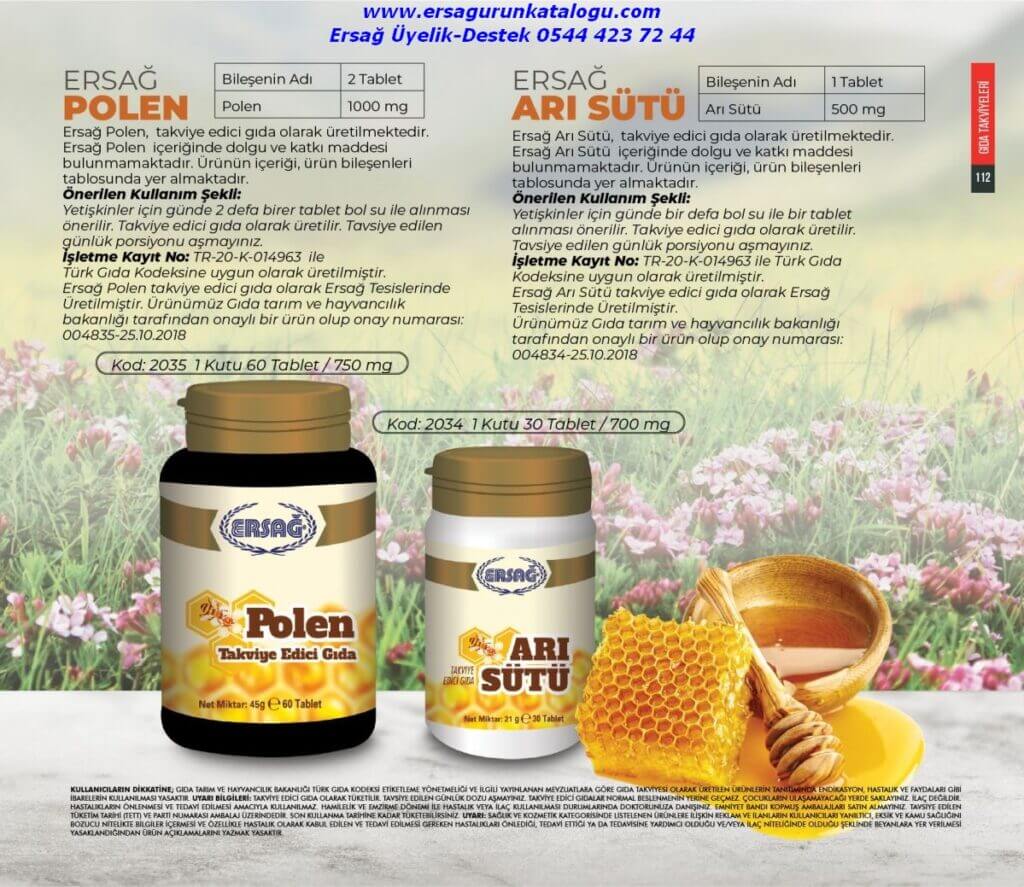 Ersağ Arı Sütü / Polen